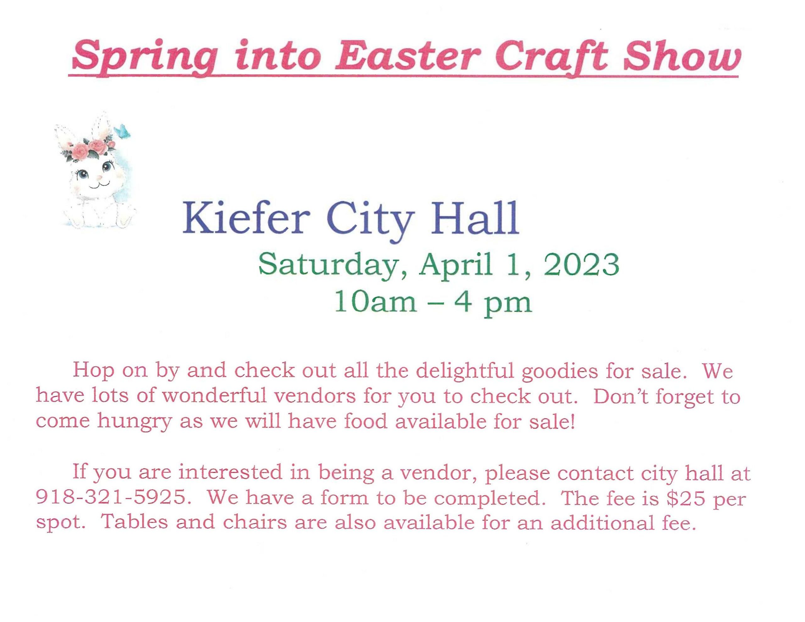 Kiefer Easter Craft Show