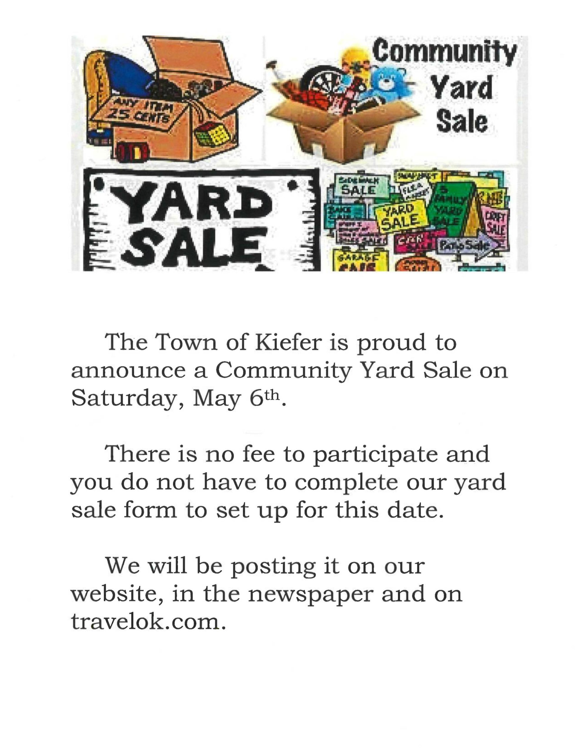 Kiefer Community Yard Sale